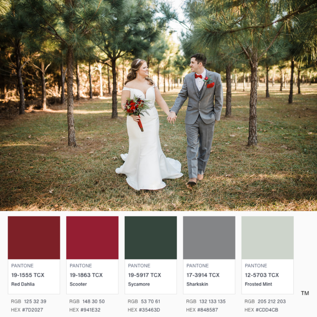 Benjamin Martin | Christmas Wedding Color Palette